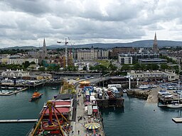 View of Dun Laoghaire from Ferris Wheel.JPG