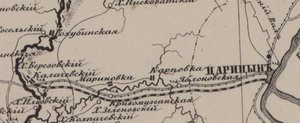 Volga-Don demiryolu Don Voisko Oblast Atlas 1871 General Ilyin Haritası (kırpılmış).png