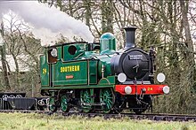 British LSWR O2 class 0-4-4T W24 Calbourne Southern Malachite Green.jpg