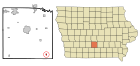 Warren County Iowa Incorporated and Unincorporated areas Lacona Highlighted.svg