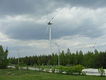 Wind turbines in Kamieńsk 4.JPG