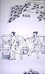 風扇車（唐箕） 17世紀の中国の書物「天工開物」（宋応星編）より