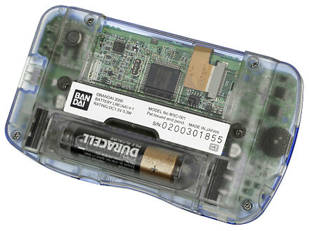 All WonderSwan models are powered by a single AA battery.