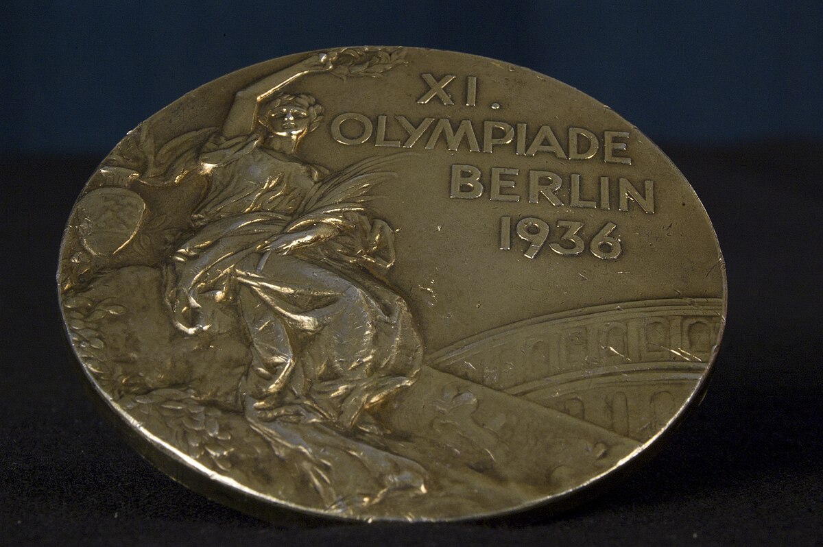 medalla de oro de Wood Ruff en los Juegos Olímpicos de Berlín de 1936