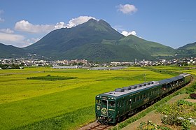 由布岳と久大本線