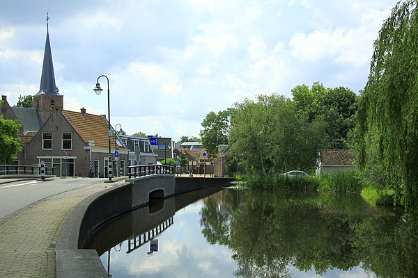 Zoeterwoude. Village view, as seen from the Watertje