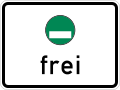 Zusatzzeichen 1031-52 - Freistellung vom Verkehrsverbot nach § 40 Abs. 1 BlmSchG – grüne Plakette, StVO 2017.svg