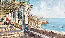 Raffaele Armando Califano-Mundo.jpg tarafından 'Capri'de Çiçek Pergola'