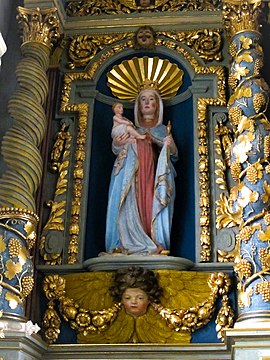 Statue de la Vierge à l'Enfant (16e s.).