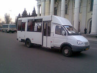 Zaporijjia, un transport en commun ROuta 22 en 2010.