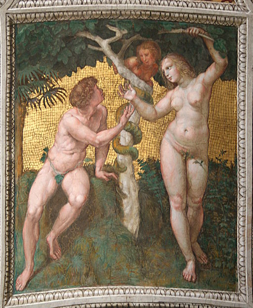 0 Adam et Eve - Fresque de Raphaël - Stanza della Signatura (2)