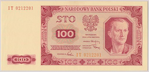100 złotych 1948 awers