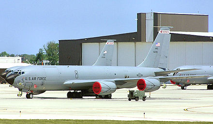 128th Air Refueling Wing KC-135s parked at General Mitchell ANGB
