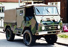 A 1963 Volvo L3314A (ex Swedish armed forces) 1963 Volvo L3314 A Valp.jpg