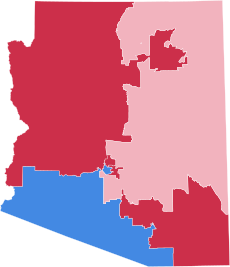 1996 Arizona United States House of Representatives election by Congressional District.svg