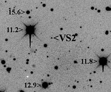 2003 VS2 (apparent magnitude 19.8) as viewed with a 24" telescope 2003VS2-mag20.jpg