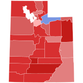 2010 United States Senate election in Utah results map by county.svg