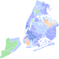 Thumbnail for File:2013 New York City mayoral Democrartic primary election results map by State Assembly district.svg