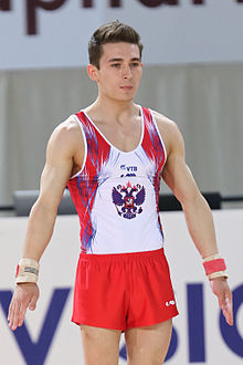 Mistrovství Evropy v umělecké gymnastice 2015 - Floor - David Belyavskiy 02.jpg