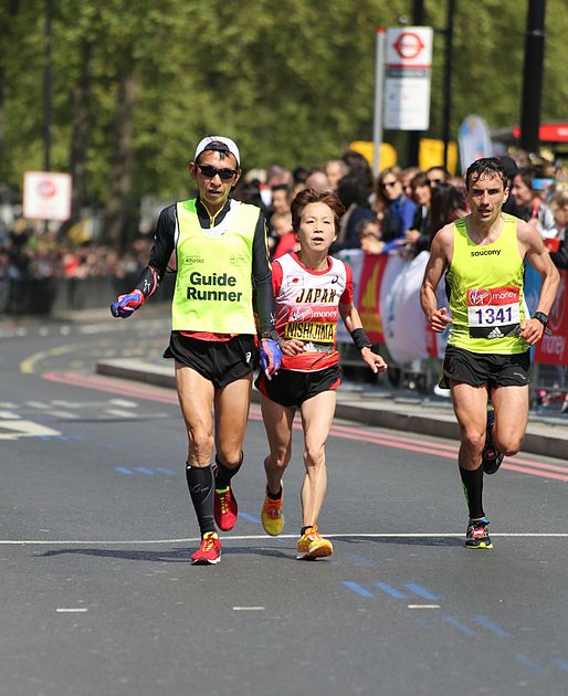 2017 London Marathon - Mikhoko Nishijima & Aaron Scott.jpg