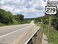 File:2022-06-13 12 48 59 View north along U.S. Route 219 (Pittsburgh-Buffalo Highway) at Brandy Camp Road in Horton Township, Elk County, Pennsylvania.jpg