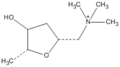 Figure 2. The structural formula of 2R-muscarine.