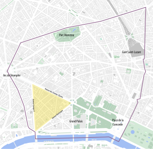 300px 8th arrondissement of paris %26 the triangle d%27or   osm 2020.svg