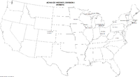 A map of all ACHA D1 women's hockey teams. ACHA W1.PNG