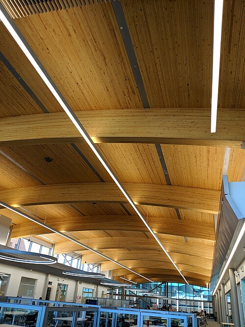 AC Library open concept ceiling
