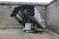 Musée national de la Marine de Port-Louis : anti-submarine rockets launcher of a T47 escort 1.