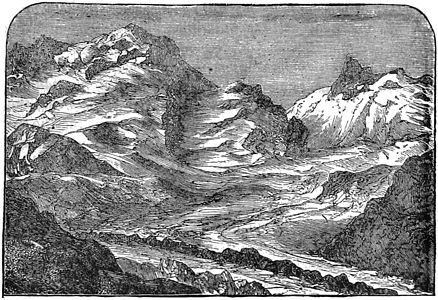 267. Glacier of Zermatt with Lateral Moraine 465