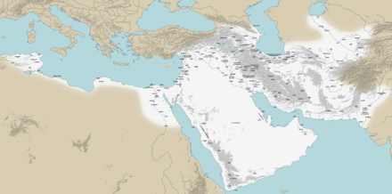 Map of Abbasid Caliphate and its provinces c 788 (2nd century Hijri)