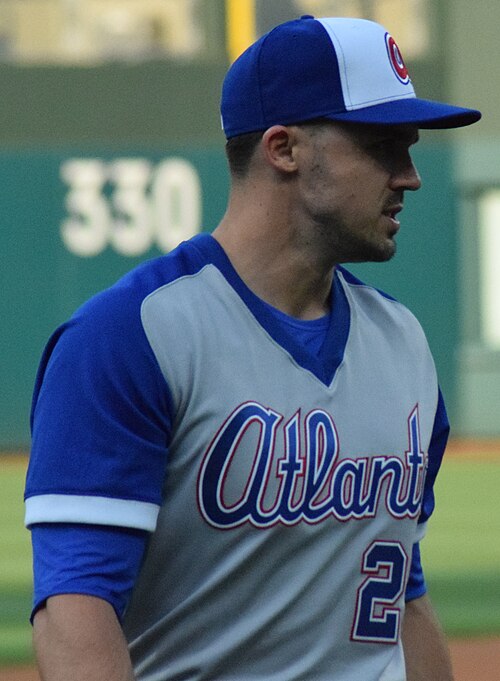 Duvall with the Braves in 2018