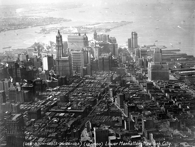 File:Aerial Photograph of Lower Manhattan in New York City - NARA - 7455641.jpg