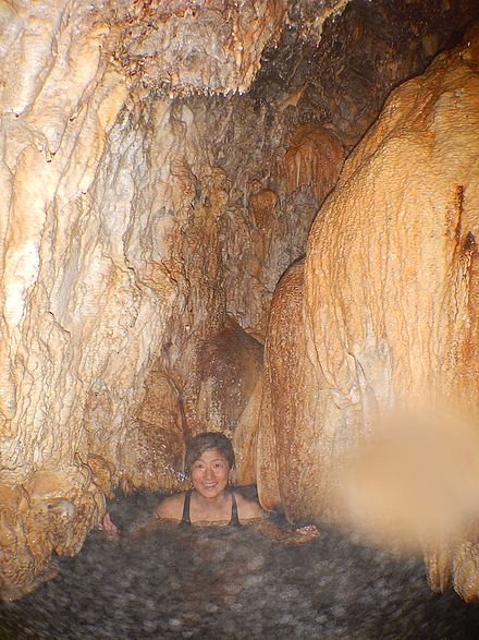 Ainsworth Hot Springs inside Cody Caves.