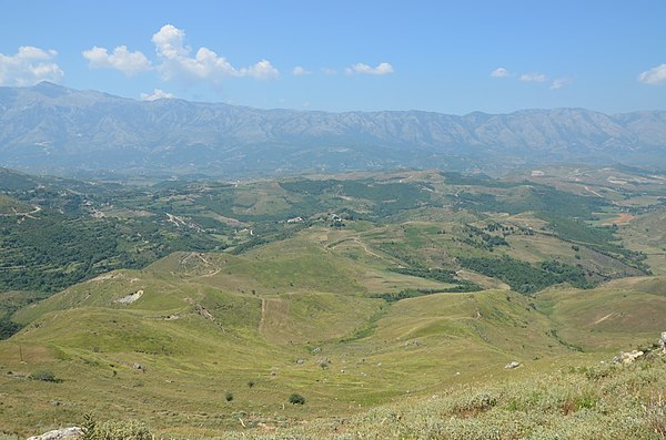 View of the landscape surrounding Amantia.