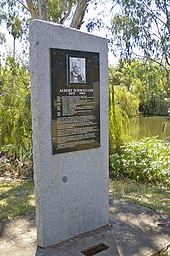 Albert-Schweitzer-Gedenktafel im australischen Wagga Wagga (Quelle: Wikimedia)