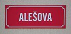 Čeština: Alešova ulice v Plzni English: Alešova street, Plzeň, Czech Republic.