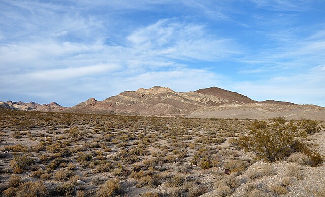 Amargosa Desert and Bullfrog Hills near Rhyolite