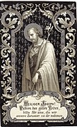 Saint Joseph holding a rod of spikenard