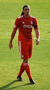 Carroll playing for Liverpool in 2011