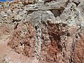 Angular unconformity - Flagstaff Formation over Twist Gulch Formation (Salina Canyon, central Utah, USA) 2 (8292123578).jpg