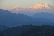 Annapurna I and Annapurna south on the——right; Nilgiri South on the left of the Himalayas