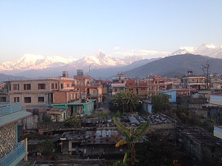 Sunrise over the Annapurnas, as viewed from Pohkara