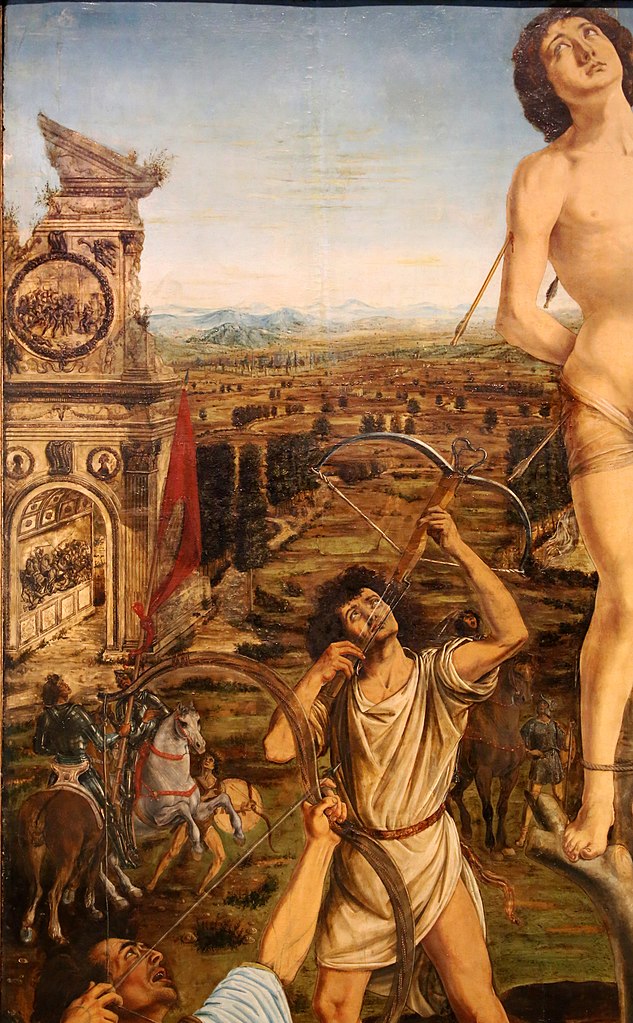 File:Antonio e piero del pollaiolo, martirio di san sebastiano, 1475