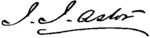 Эпплтон Астор Джон Джейкоб (капиталист) signature.png