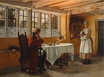 At the Inn, 1884, Union League Club, New York. Oil on canvas 25 × 30.