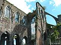2005 : ancienne abbaye d'Aulne en ruines.