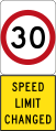 New 30 km/h Speed Limit (used in South Australia)
