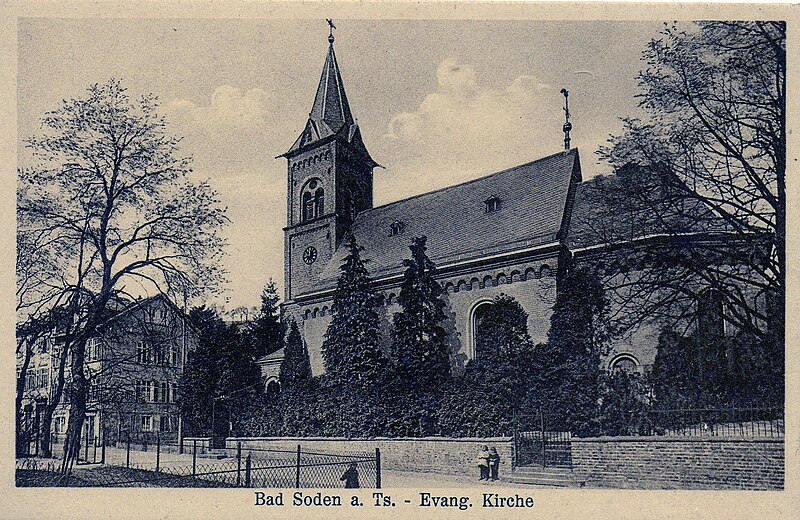 File:Bad Soden am Taunus, Alte Ansicht Evangelische Kirche.jpg